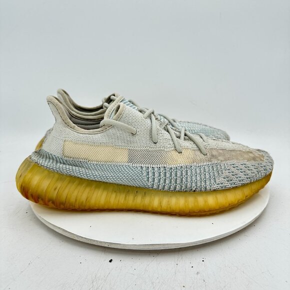 Adidas Yeezy Boost 350 V2 Men Sz 11 FW3043 Cloud White Blue Non-Reflective Shoes - Picture 4 of 11